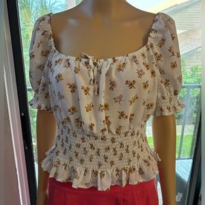 Hespons off the shoulder top. Sz. XL